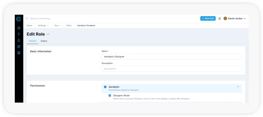 enerflo-aerialytic-designer-mode-access-permissions